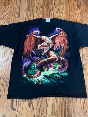 1999 Liquid Blue Dragon AOP size XL